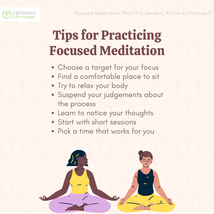 Meditation focus concentration